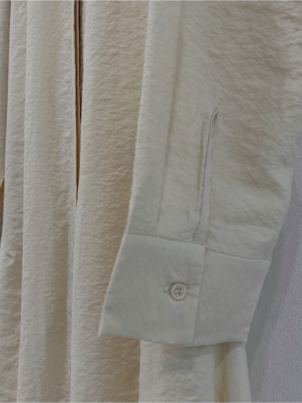NWOT Toteme Beige Long Shirt Dress with Collar, Size 38 = M - Picture 5 of 10